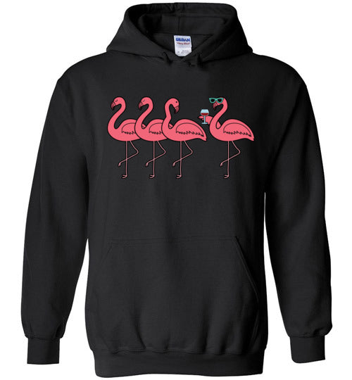 Flamingo Group Wine Hoodie