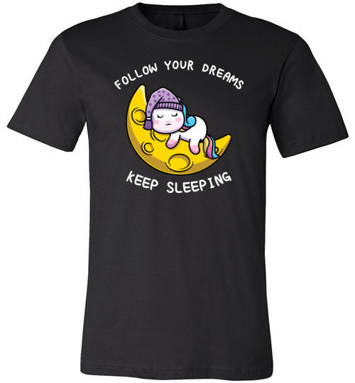 Unicorn Follow Dreams Keep Sleeping Canvas