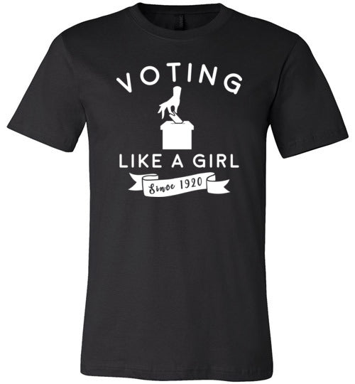 Voting Like a Girl Canvas