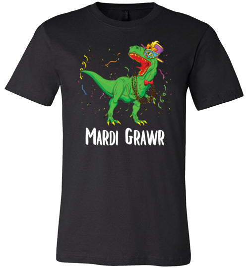 Dinosaur Mardi Grawr Canvas