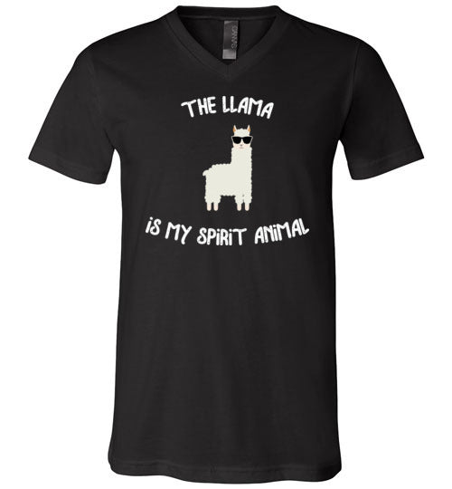 Llama Spirit Animal V-Neck