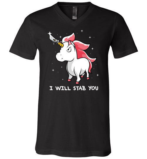Unicorn Will Stab You V-Neck