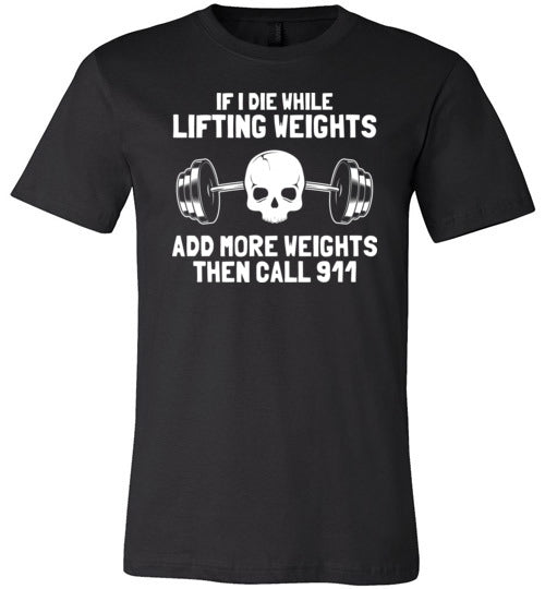 Lifting Weights Die Canvas