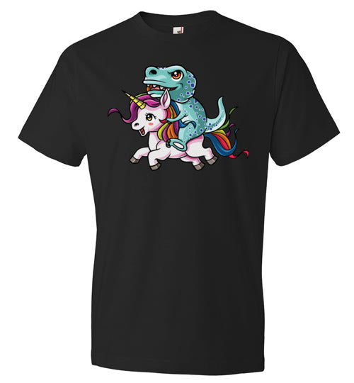 Fancy Cute T-Rex Riding Unicorn