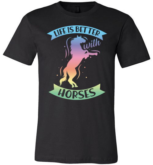 Life is Better With Horses Canvas