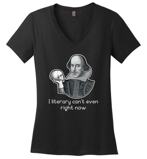 Shakespeare Literary Cant Even V-Neck