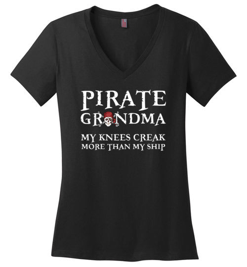 Pirate Grandma V-Neck