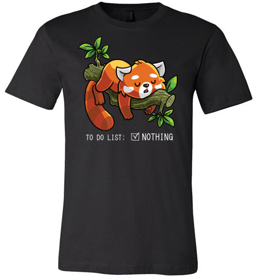 Red Panda To Do List Nothing Canvas