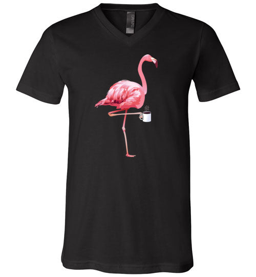 Flamingo Coffee V-Neck