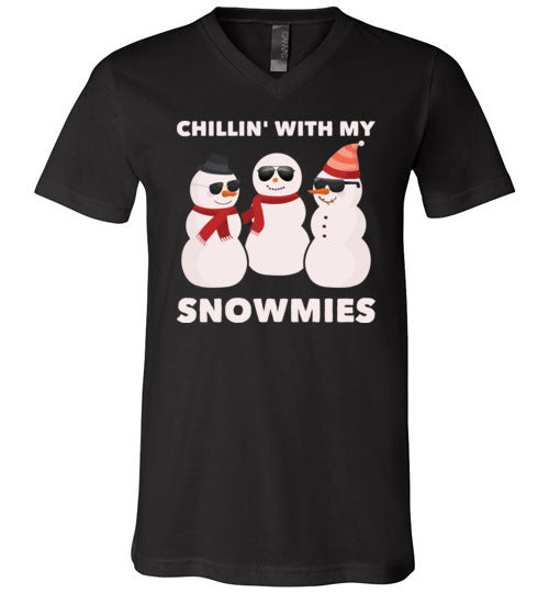 Chillin With My Snowmies V-Neck