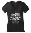 American Grown With Ethiopian Roots V-Neck