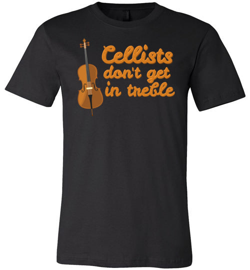 Cellists Dont Get In Treble Canvas