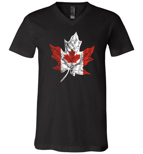 Canadian Maple Leaf V-Neck