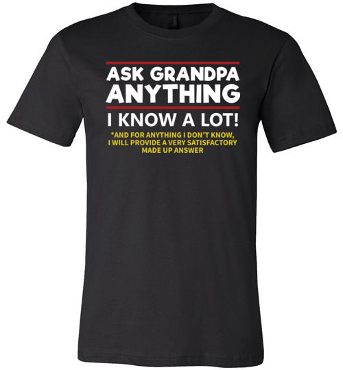 Ask Grandpa Anything Canvas
