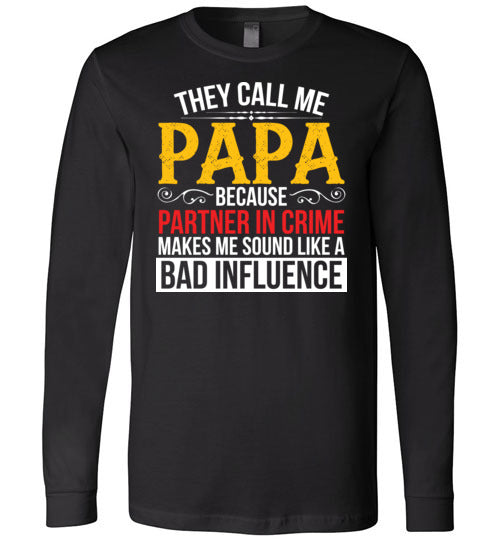 Papa Partner In Crime Long Sleeve