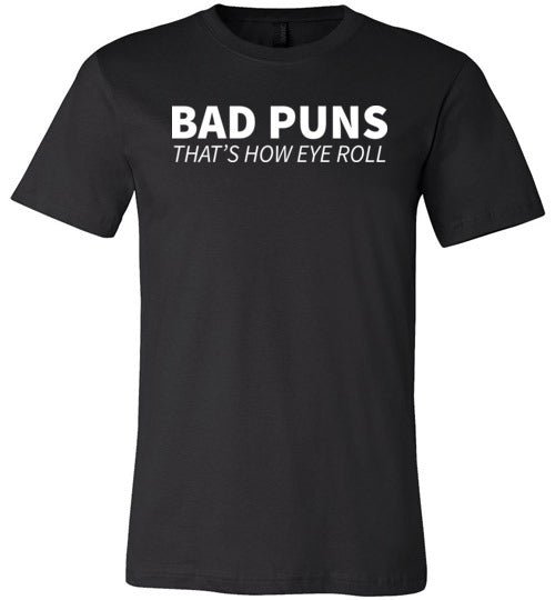 Bad Puns Eye Roll Canvas
