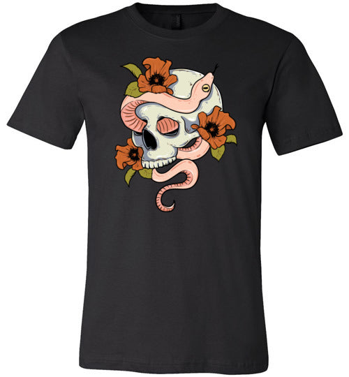 Skull and Snake Canvas