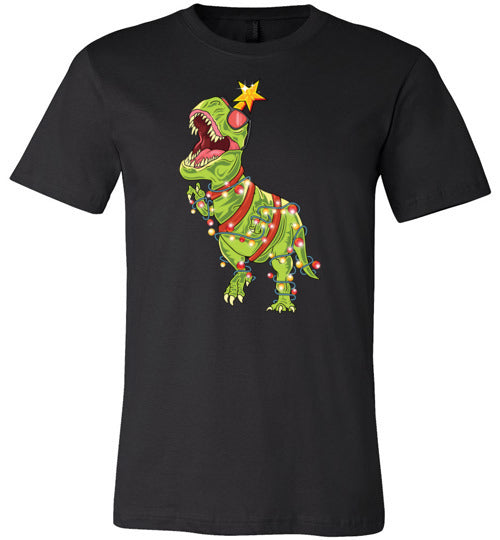 Tree Rex Christmas Canvas