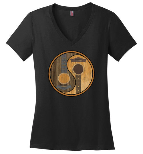 Guitar Yin-Yang V-Neck