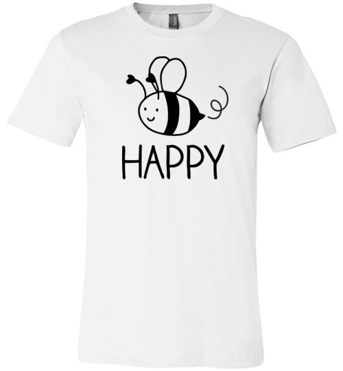 Bee Happy Light Shirts Canvas