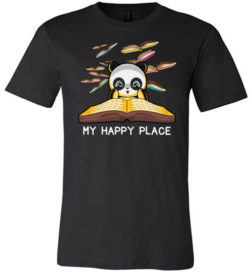 Panda Books Reading My Happy Place Canvas