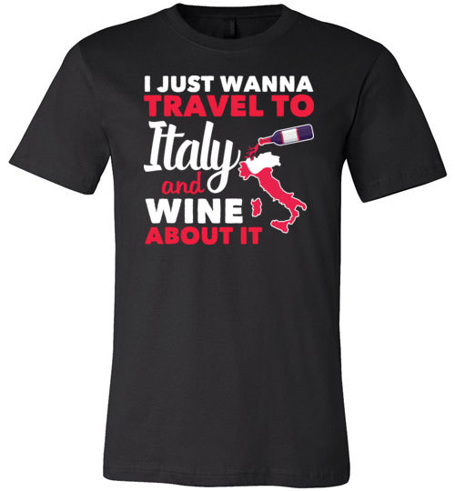 Italy Wine Travel Canvas