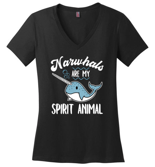 Narwhals Spirit Animal V-Neck