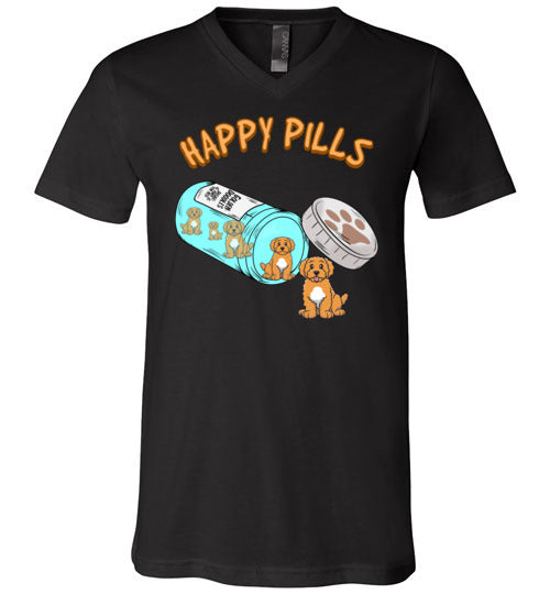 Goldendoodle Happy Pills V-Neck