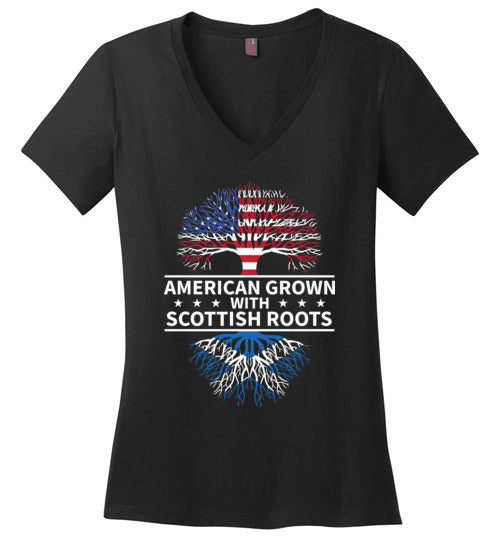 American Grown With Scottish Roots V-Neck