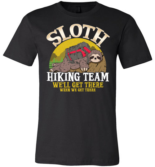 Sloth Hiking Team Canvas