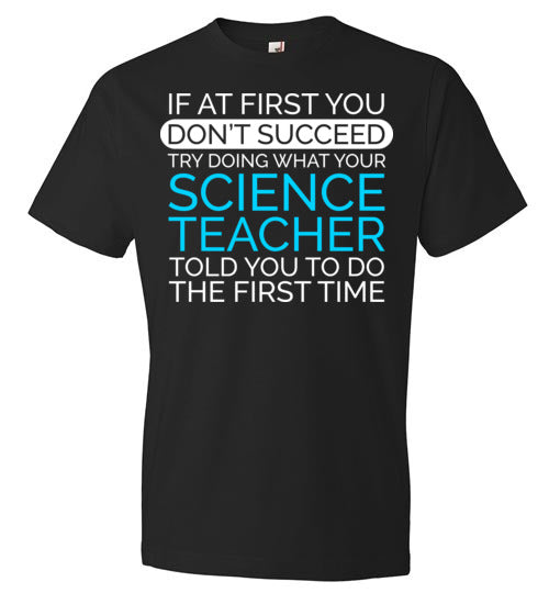 If At First Science Teacher