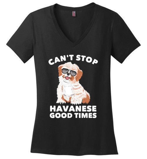 Cant Stop Havanese V-Neck