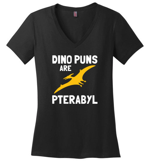 Dino Puns Ptera V-Neck