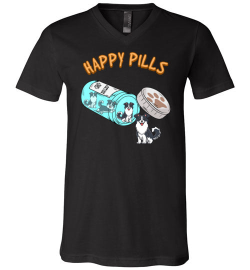 Happy Pills Border Collie V-Neck