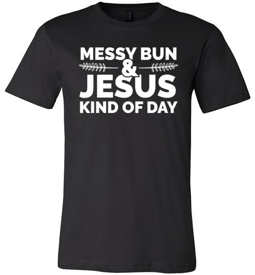 Messy Bun And Jesus Canvas