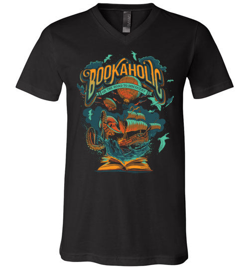 Bookaholic Octopus V-Neck