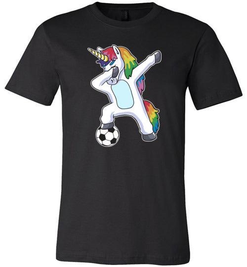 Soccer Dabbing Unicorn Canvas