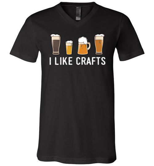 I Like Crafts V-Neck