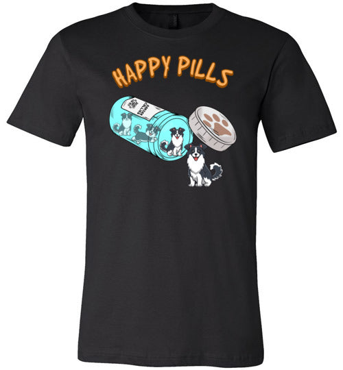 Happy Pills Border Collie Canvas