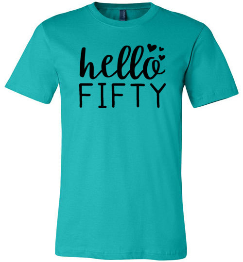 Hello Fifty Canvas