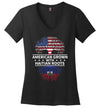 American Grown With Haitian Roots V-Neck