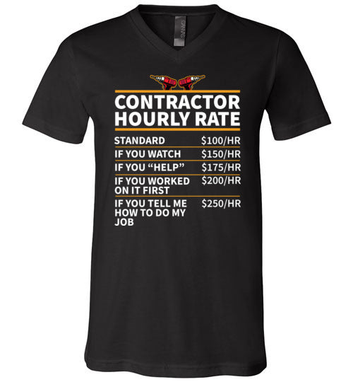 Contractor Hourly Rate V-Neck