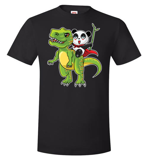 Panda Riding T-Rex Bamboo