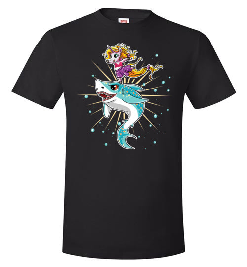 Cute Unicorn On Shark