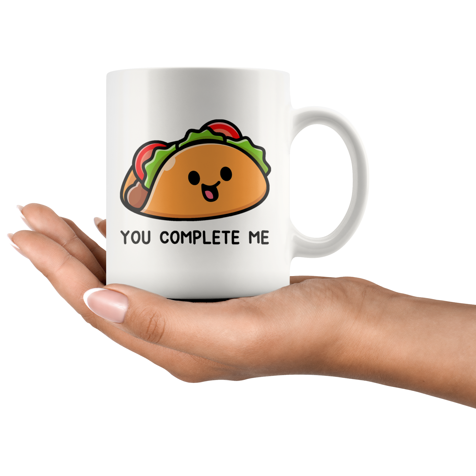 White Mugs - Matching Mug Taco You Complete Me