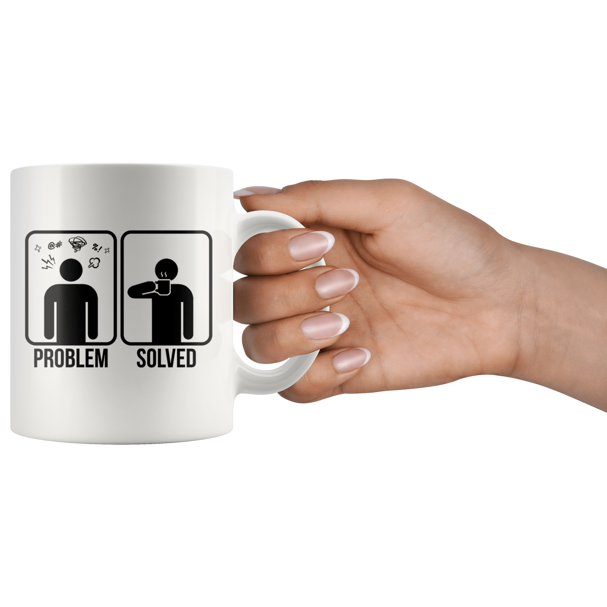 White 11oz Mug - Coffee Problem Solved