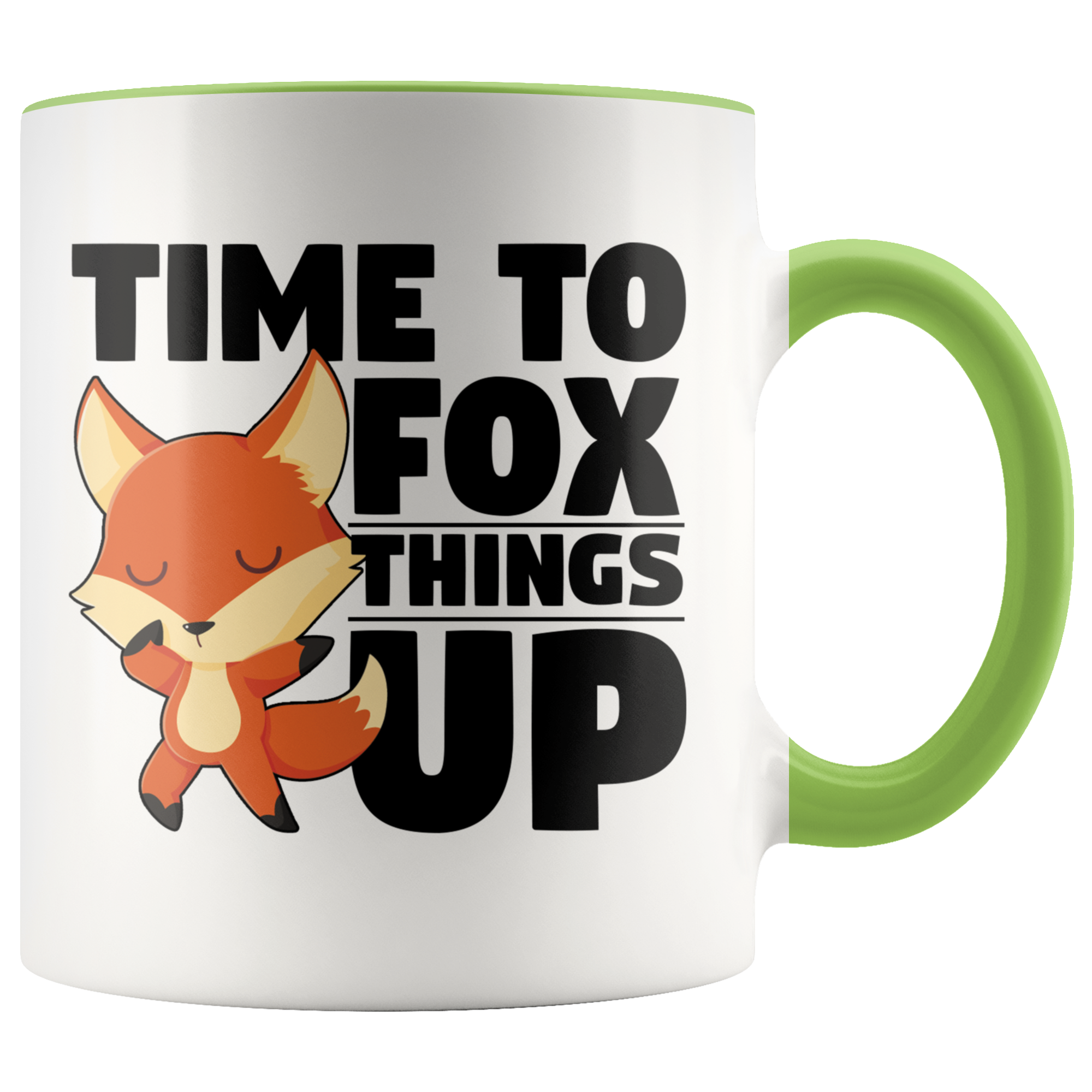 Accent Mug - Fox Things Up