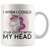Accent Mug - Unicorn Stab Idiots Head