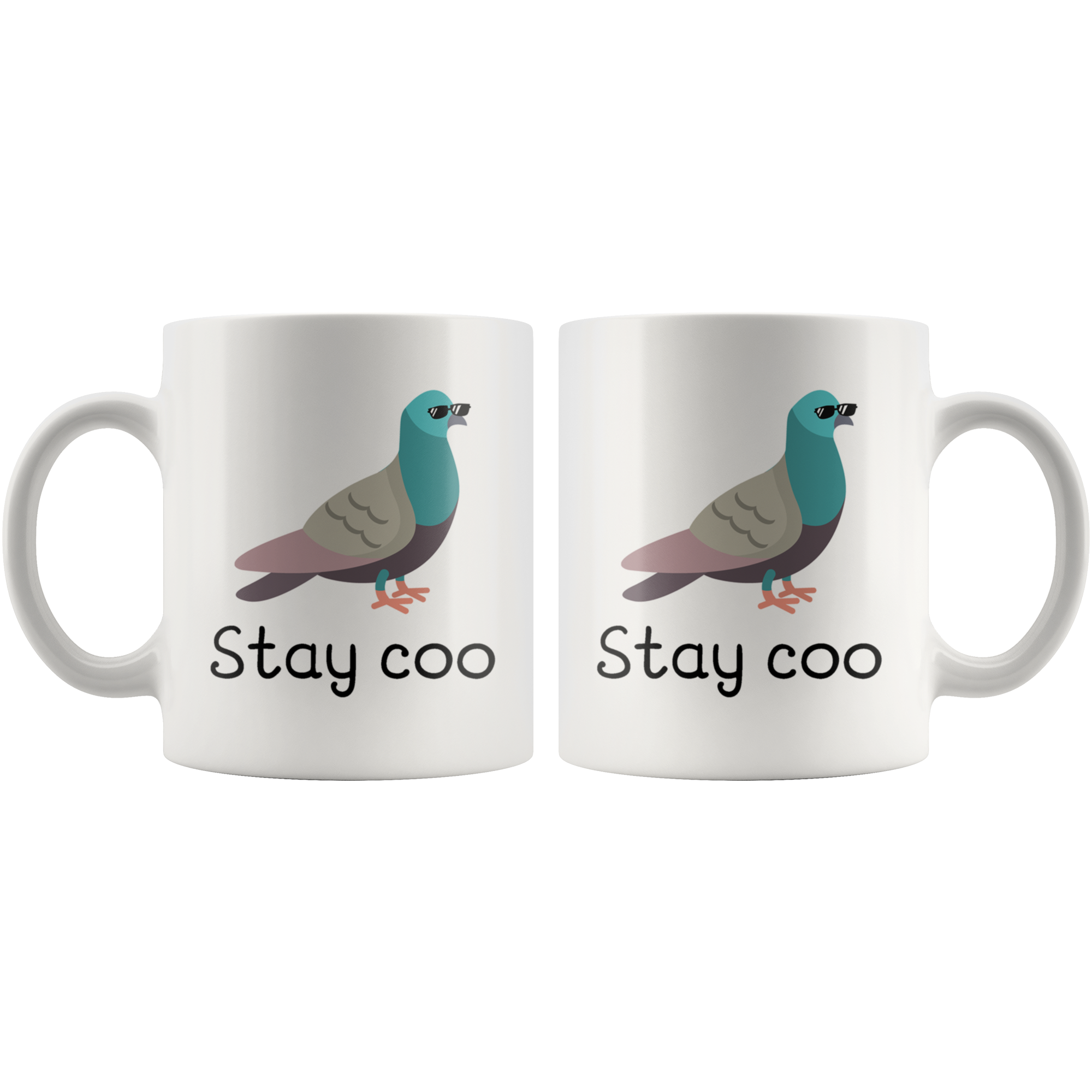 White Mugs - Stay Coo