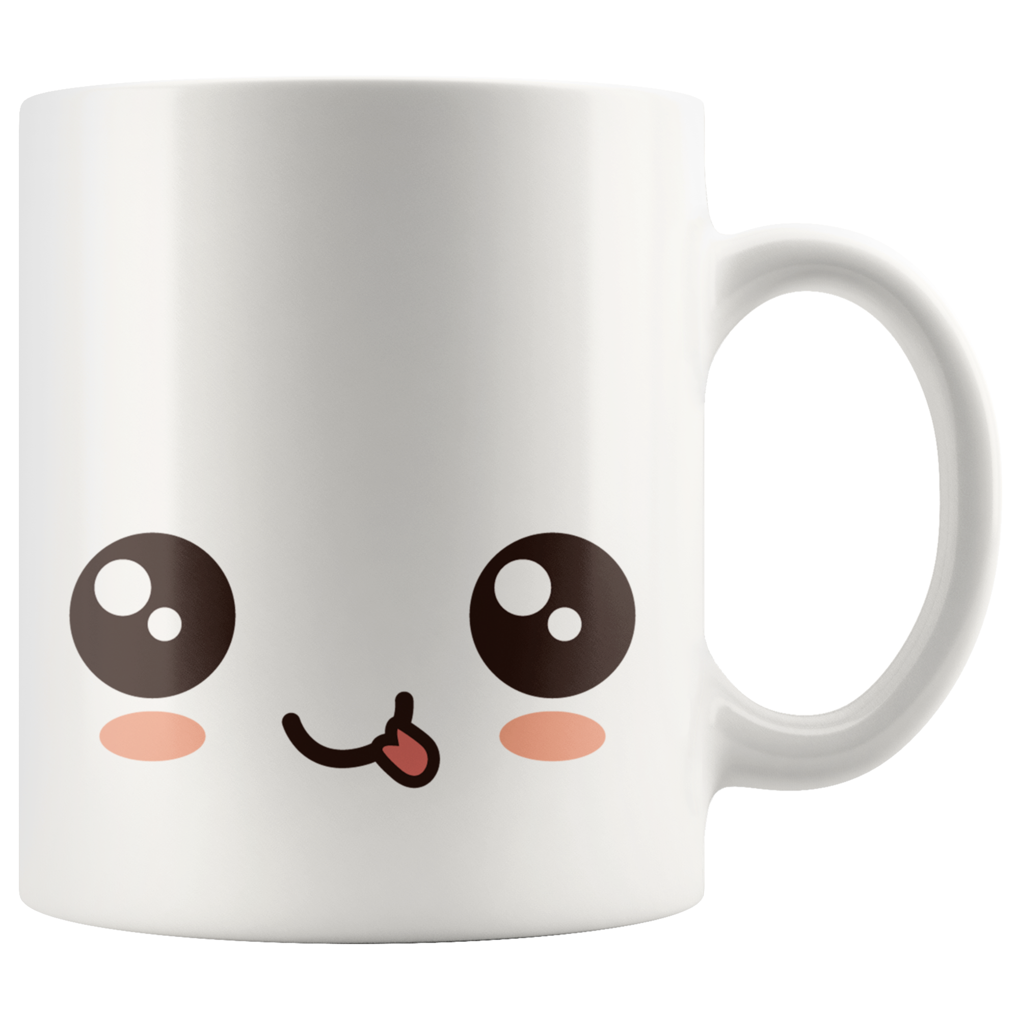 White 11oz Mug - Smiley Face Mug